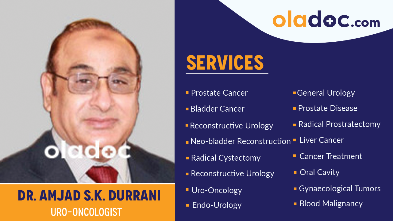 Services  provided by  Dr. Amjad S.K. Durrani